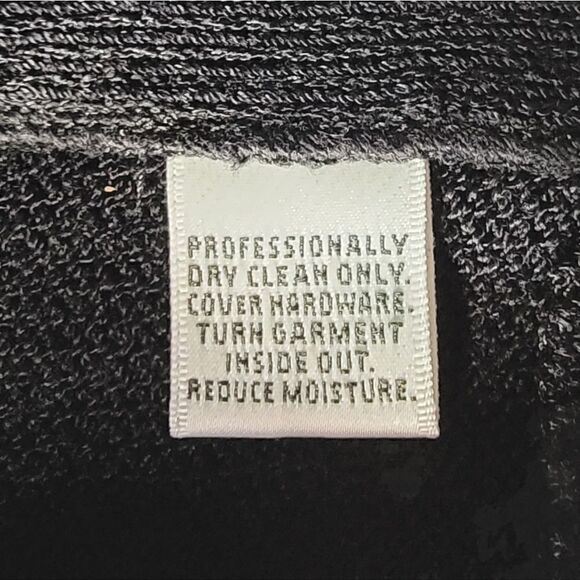 Rare St.John Evening Marie Gray Sequin Cardigan Zip-Up pailette Black 4 knit - Picture 12 of 13